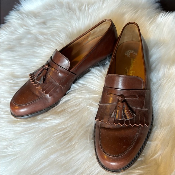 Ferragamo brown dress shoe with tassel detail size 11.5B - Picture 6 of 6